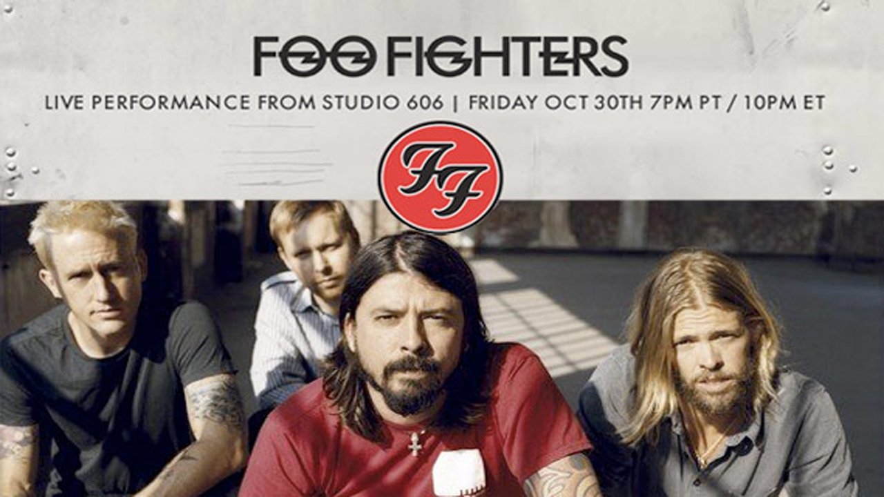 Foo Fighters - Live Performance from Studio 606 backdrop
