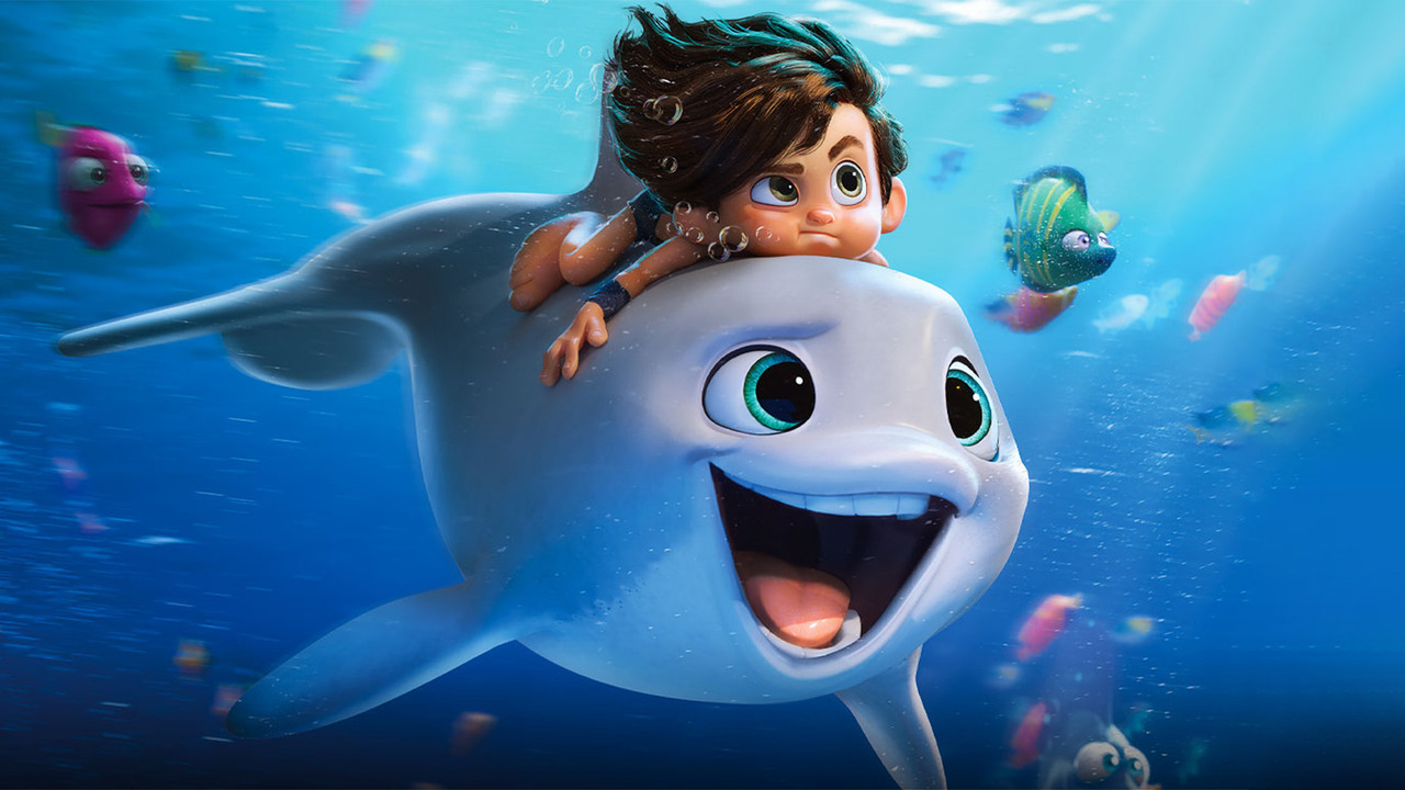 Dolphin Boy backdrop