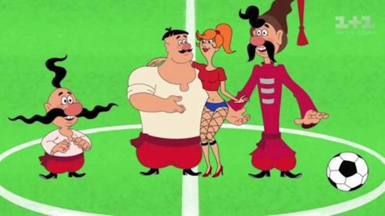 Cossacks. Football backdrop