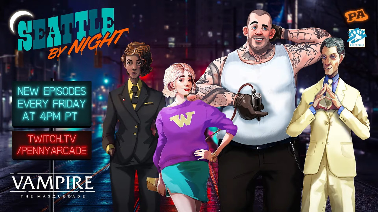 Vampire: The Masquerade: Seattle By Night backdrop