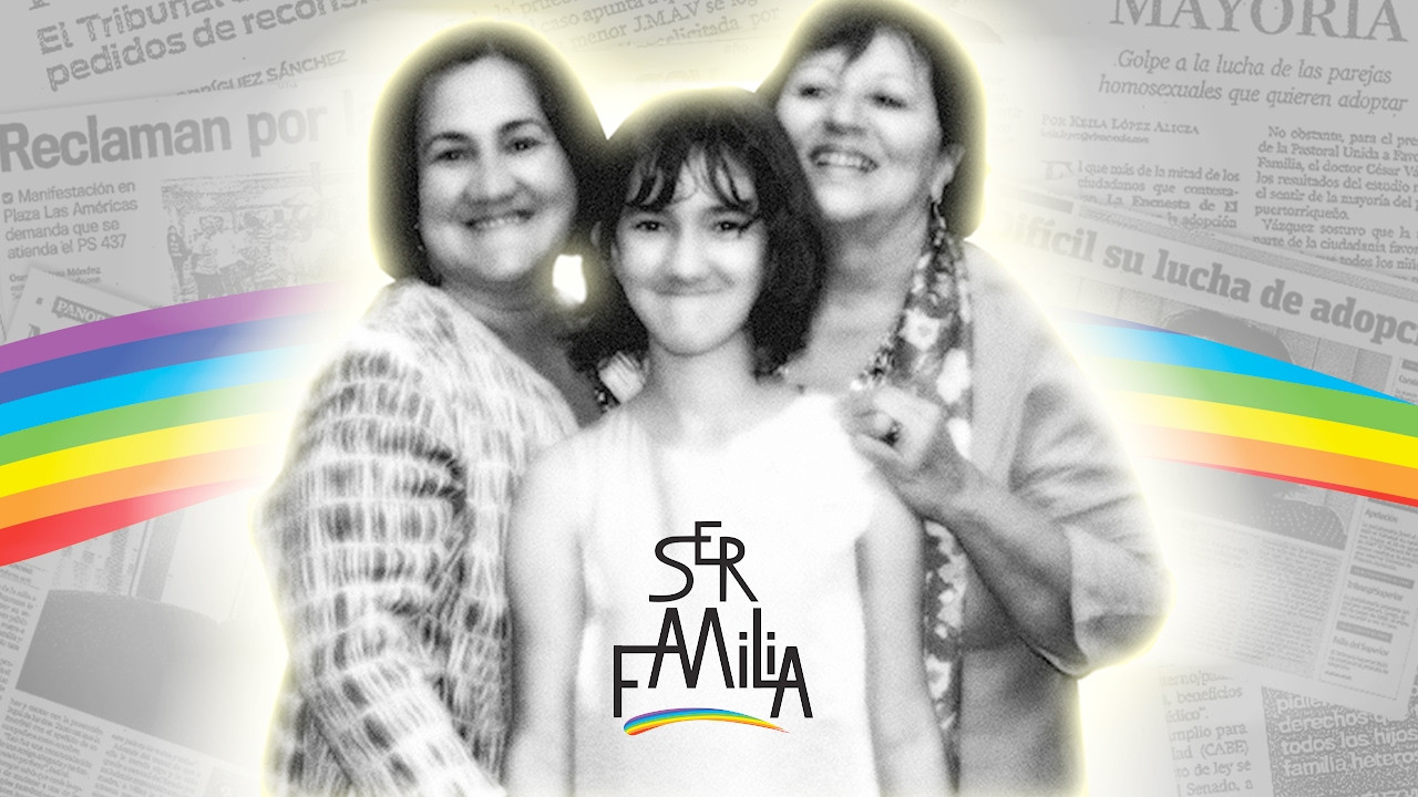 Being a Family backdrop