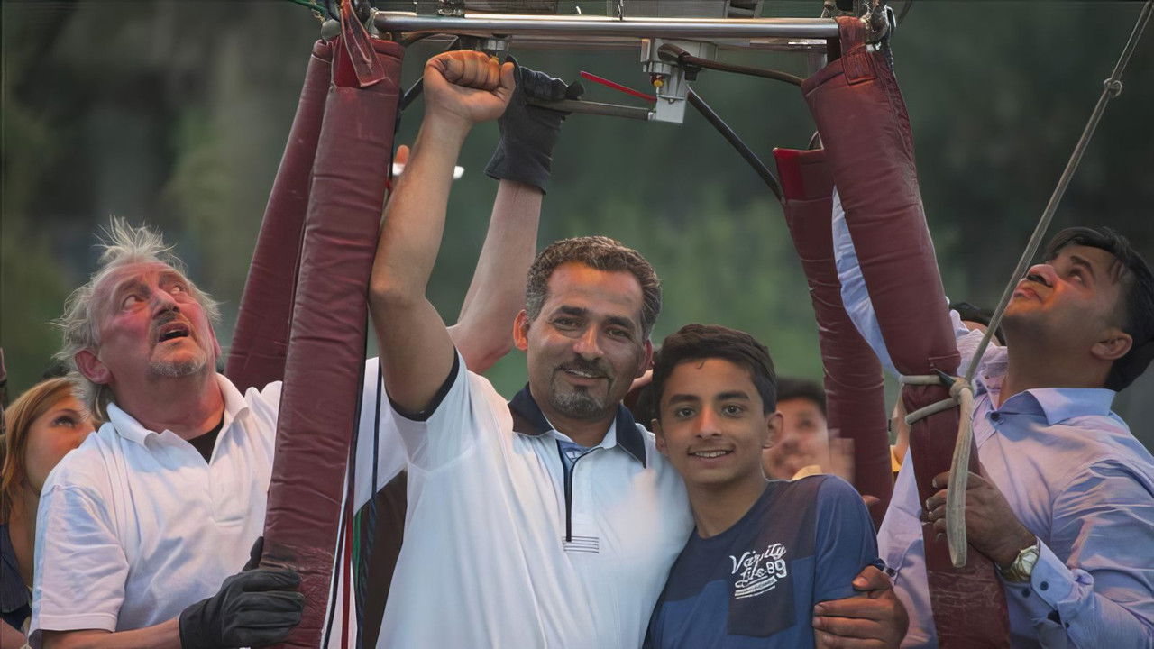 Balloons over Babylon backdrop