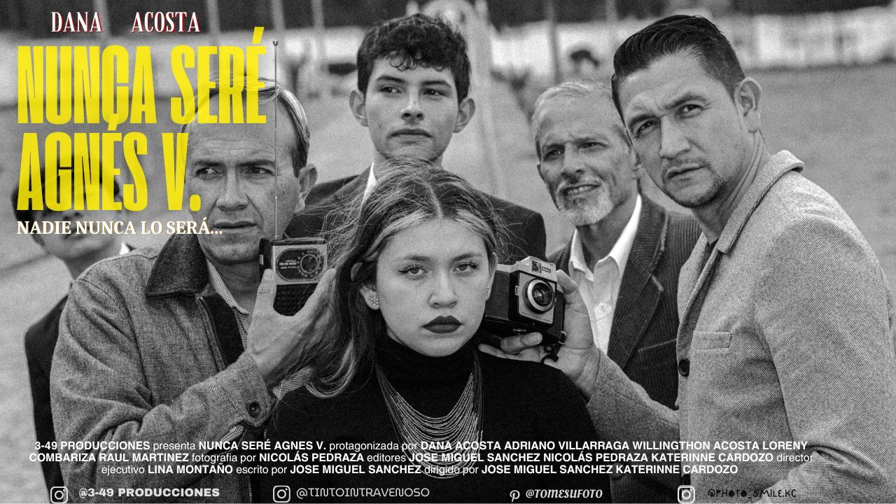 Nunca Seré Agnès V backdrop