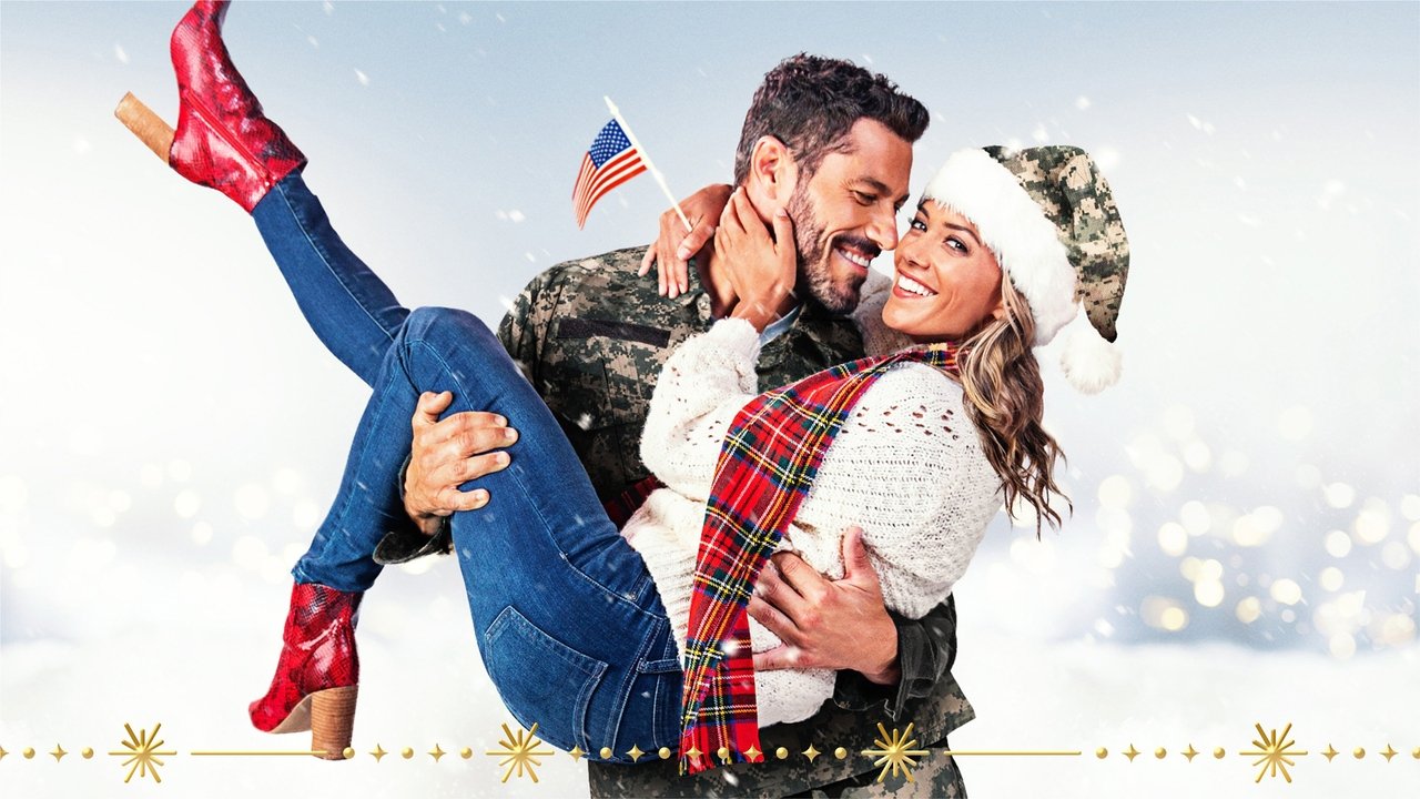 A Welcome Home Christmas backdrop