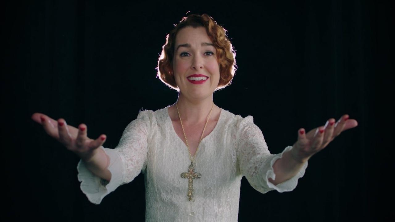 Sister Aimee backdrop