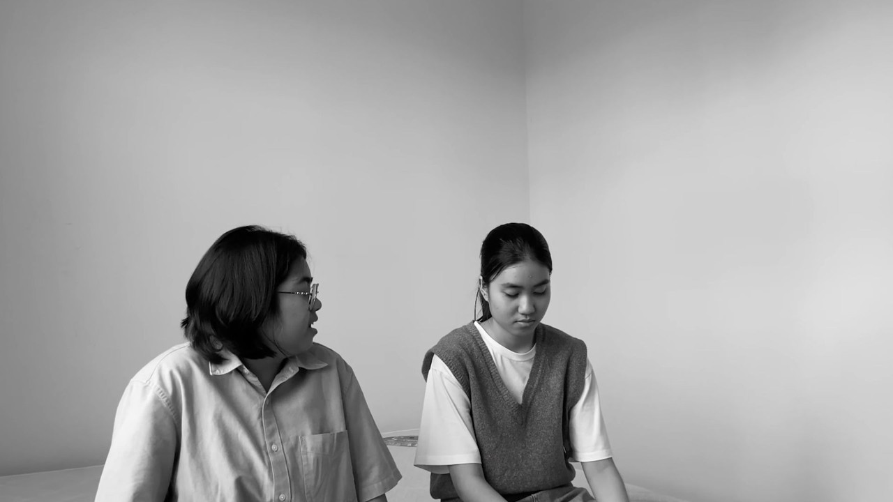 In the photo album backdrop