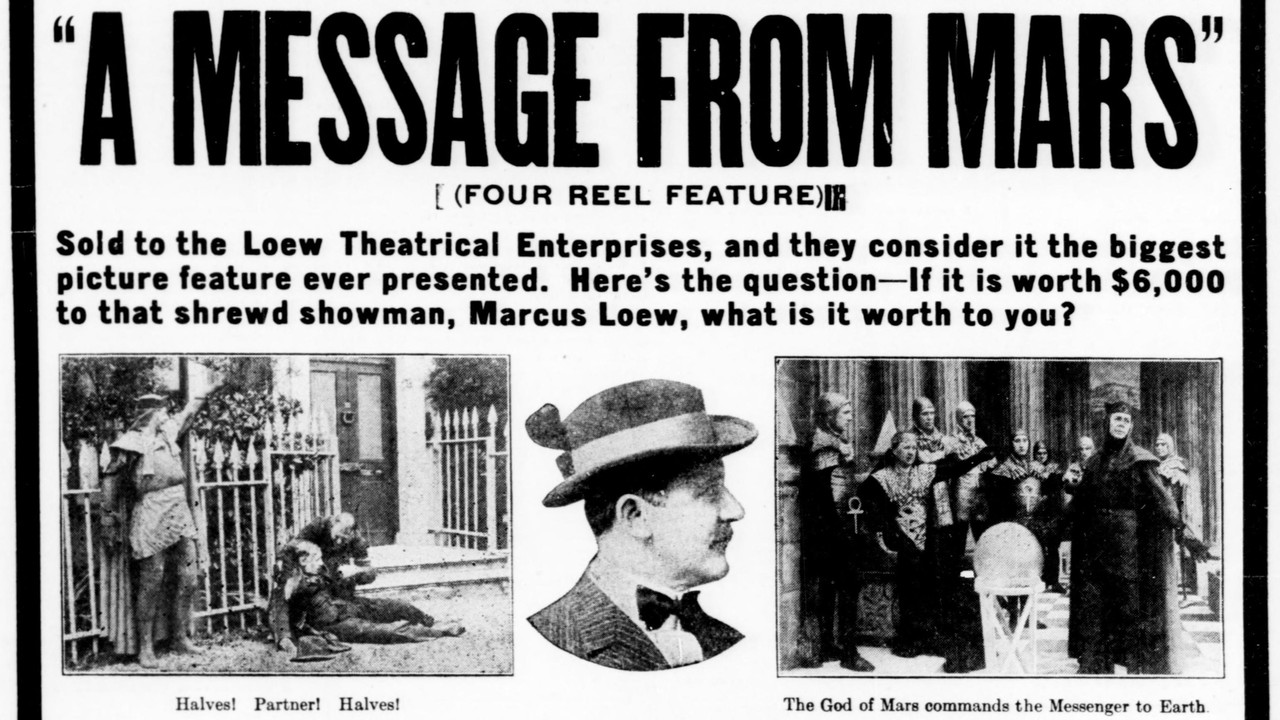 A Message from Mars backdrop