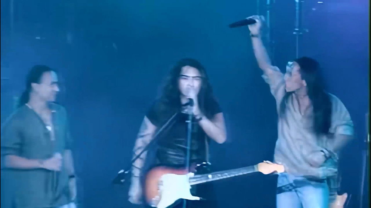 动力火车&迪克牛仔 “火车与牛仔 向好明天”香港演唱会 1999 backdrop