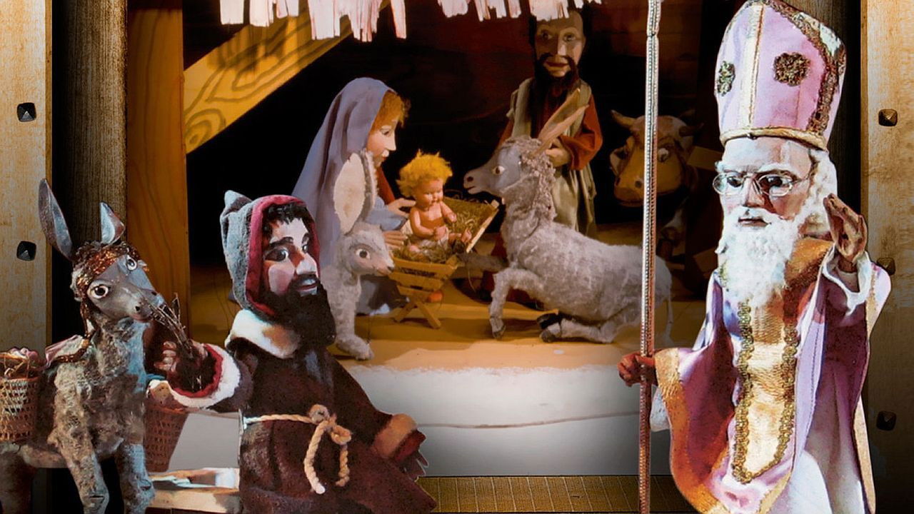 Augsburger Puppenkiste - Wie das Eselchen das Christkind suchte backdrop