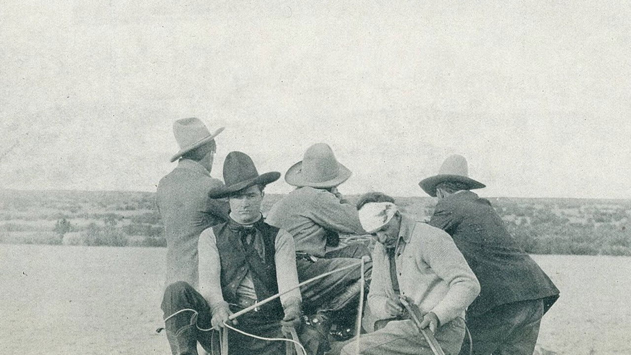The Shotgun Man and the Stage Driver backdrop