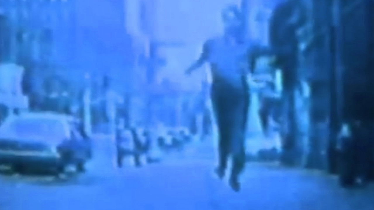 Vincent Gallo as Flying Christ backdrop