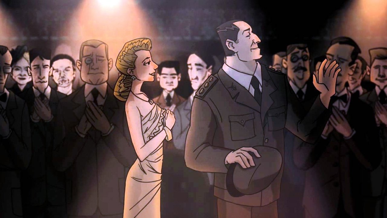 Eva from the Argentina backdrop