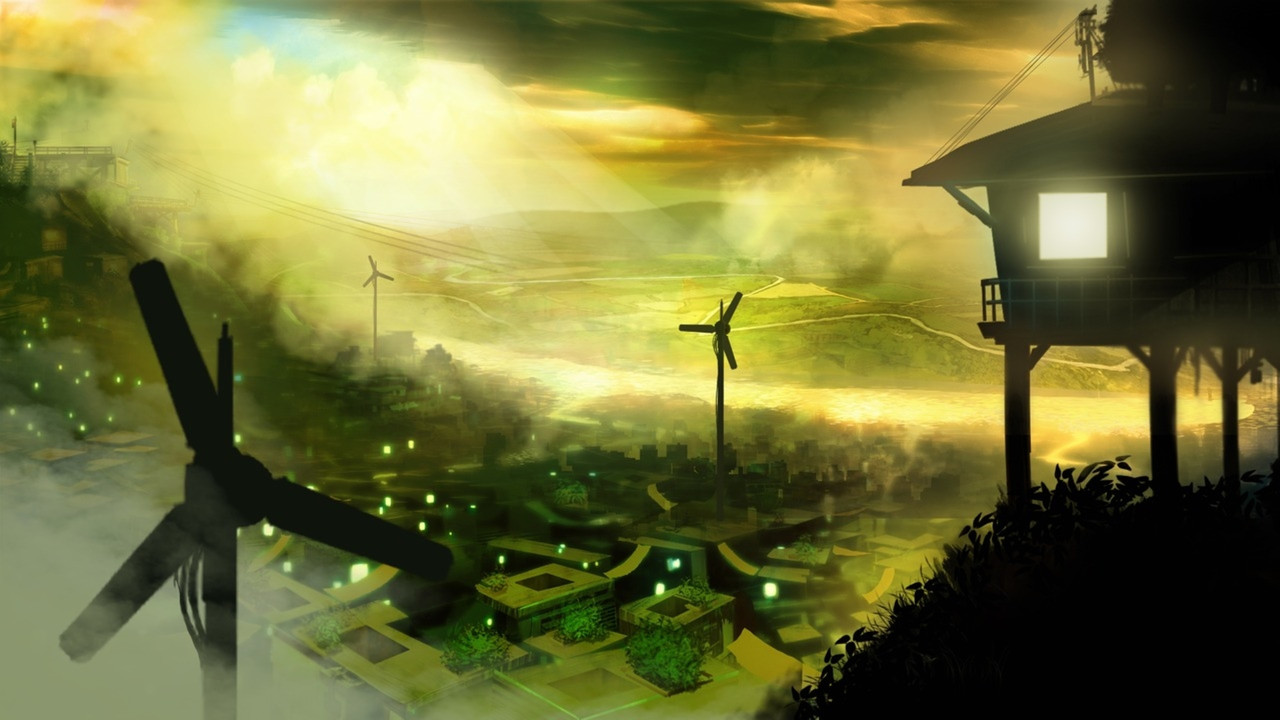 Electric City backdrop