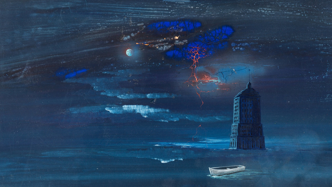 Man in Space backdrop