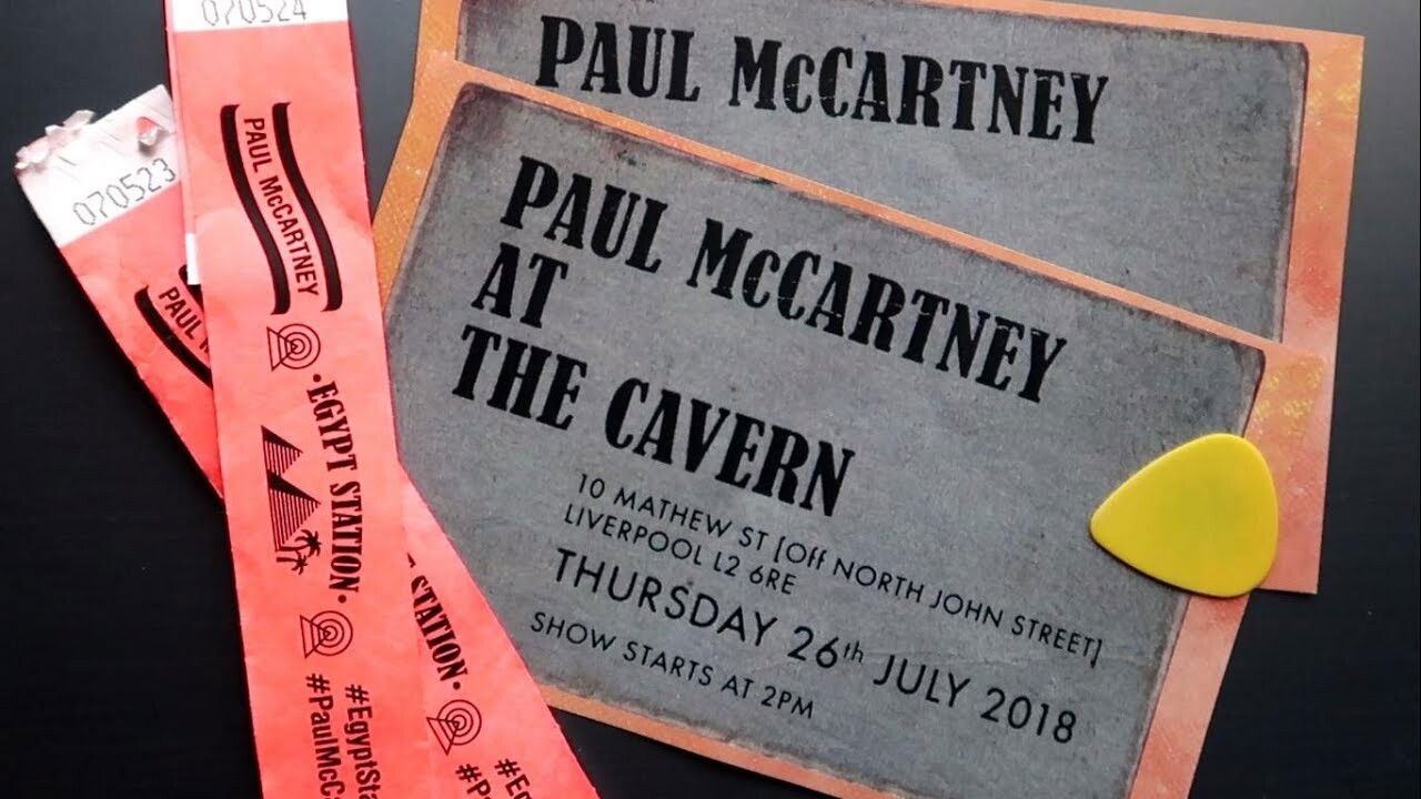 Paul McCartney Live at the Cavern Club backdrop
