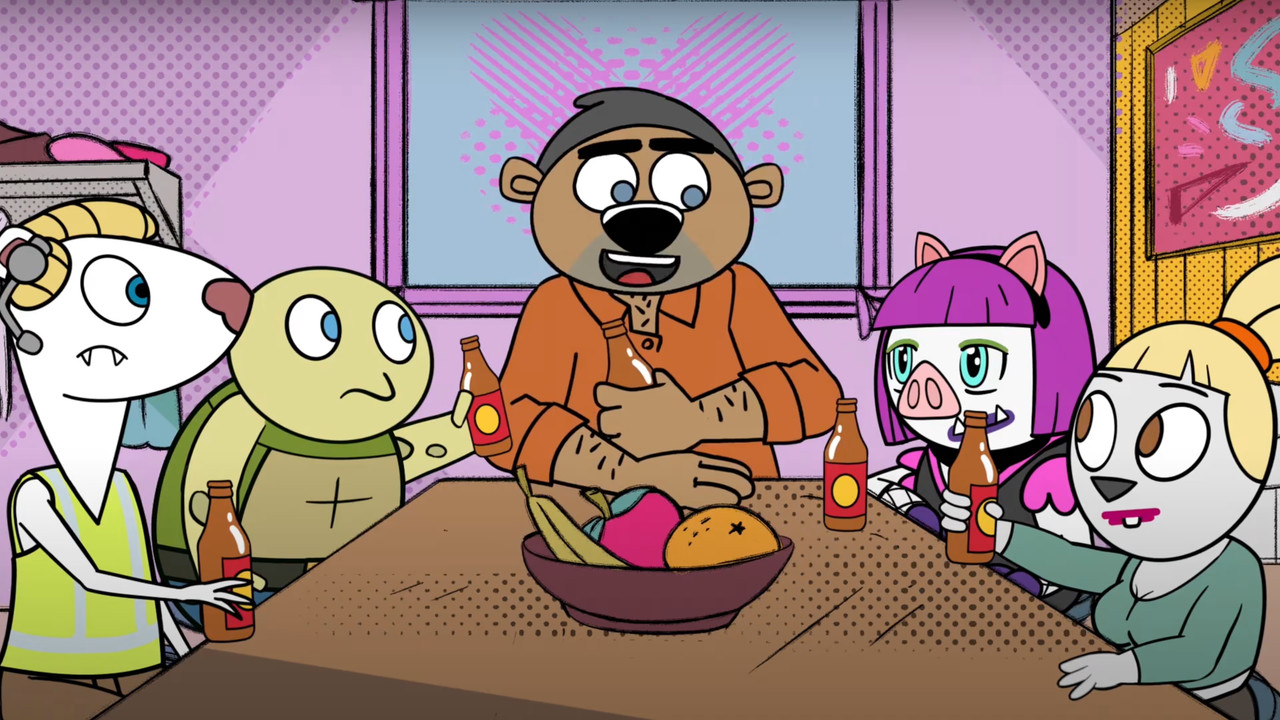 Kallion eläimet backdrop