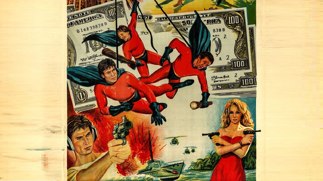 3 Supermen in Santo Domingo backdrop