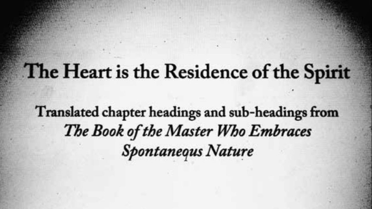 The Heart is the Residence of the Spirit backdrop