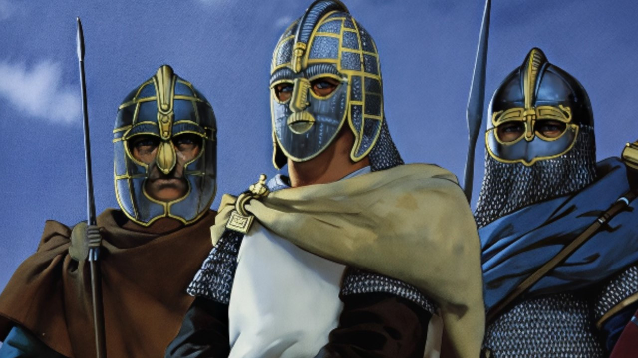 Die Sachsen - Piraten. Heiden. Kaiser backdrop