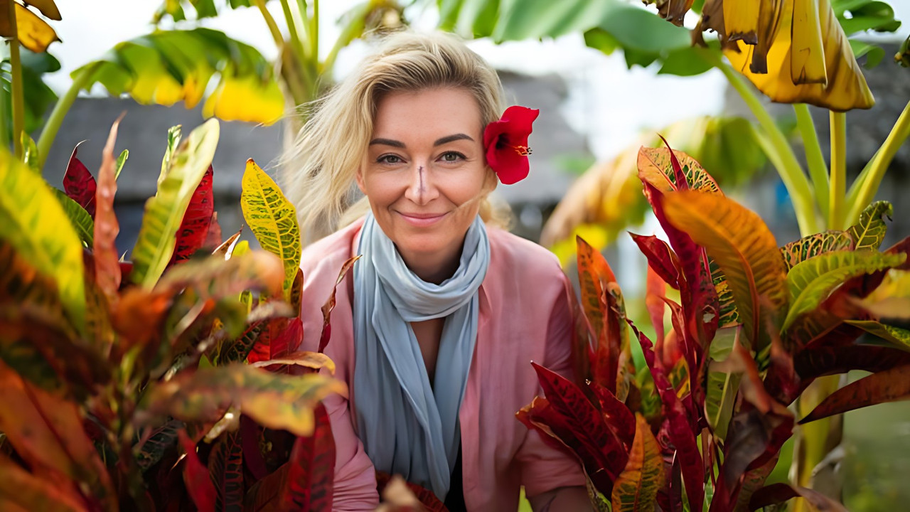 Kobieta na krańcu świata backdrop