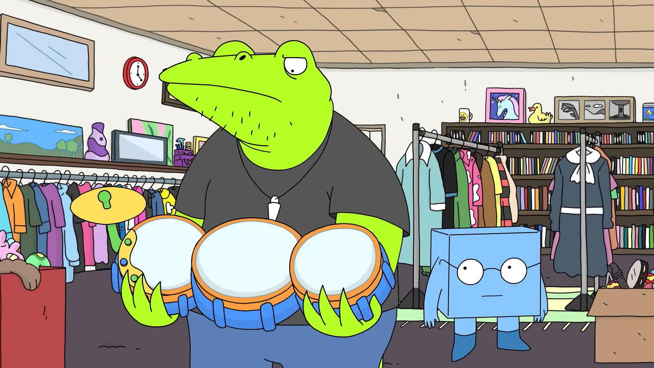 Crocodile and Cube: In the Studio backdrop