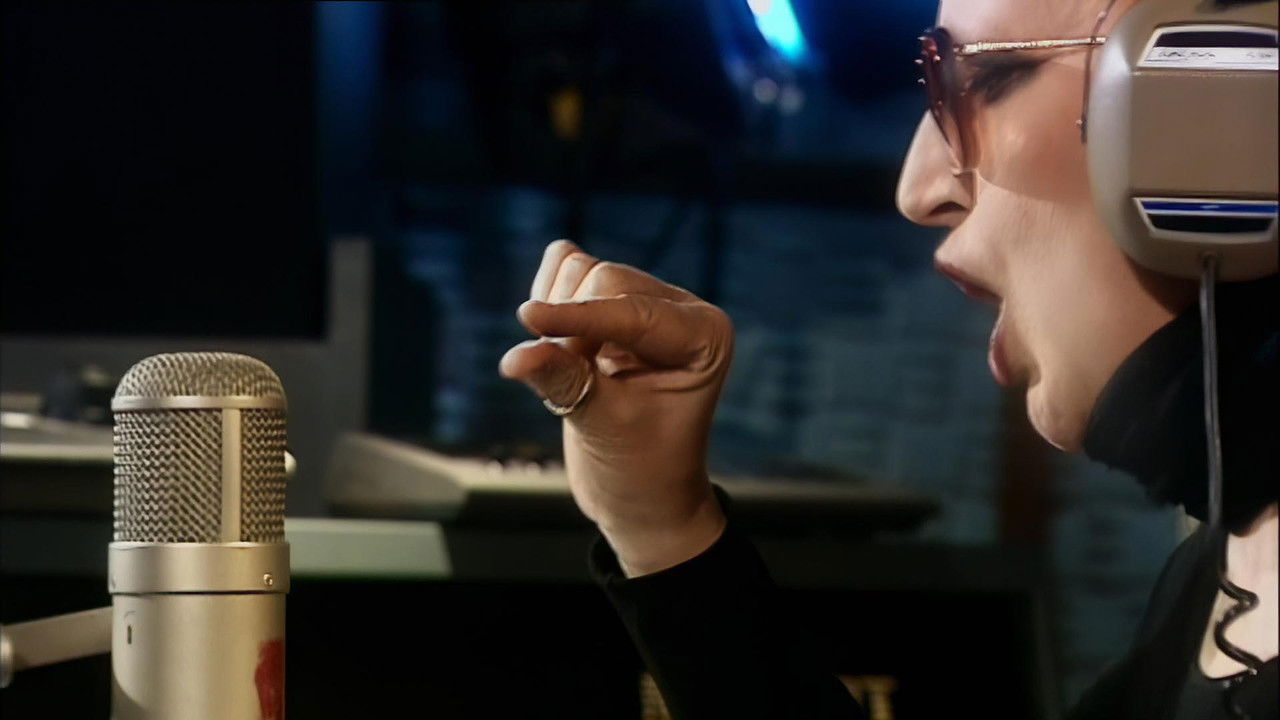 Mina in Studio backdrop