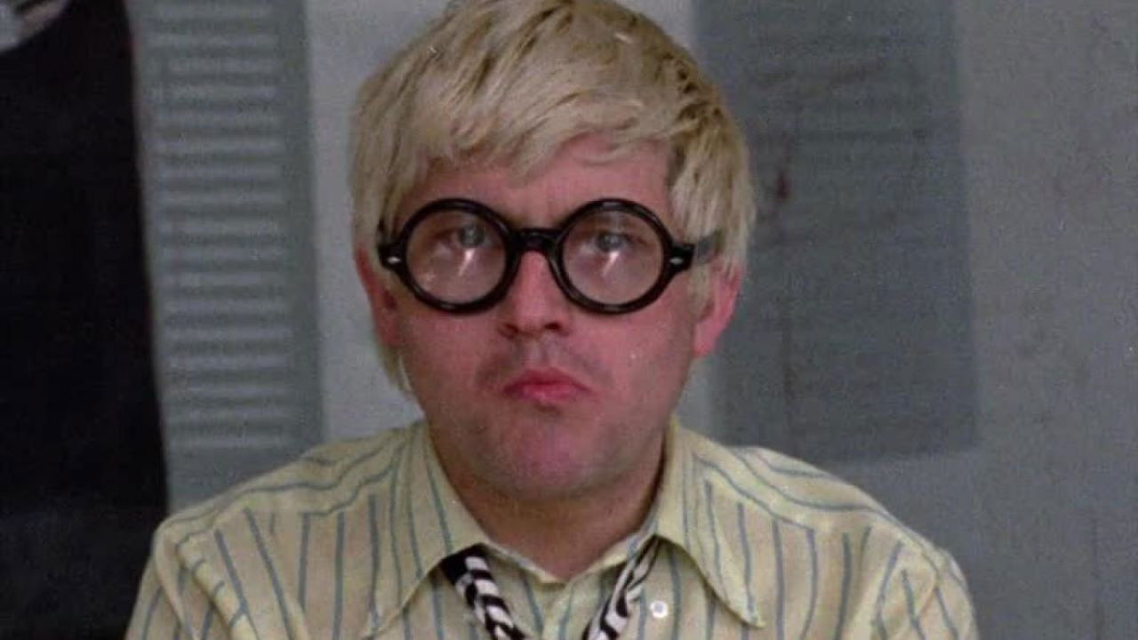 Portrait of David Hockney backdrop