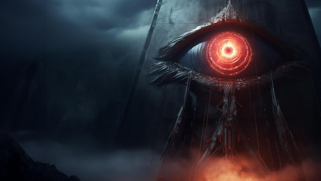 The Eye and the Wall backdrop