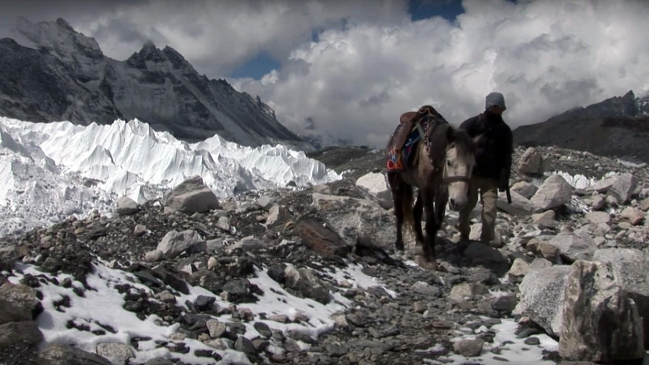 The Horseman of Mount Everest backdrop