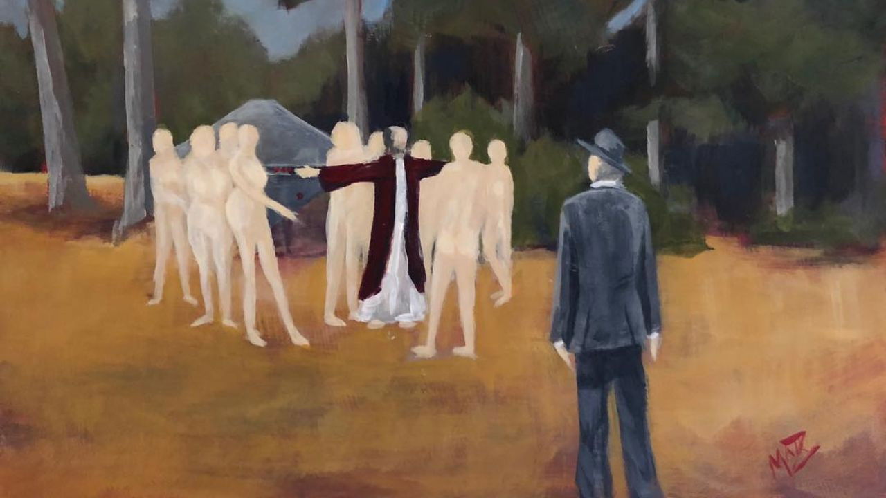 The Nudists From Venus backdrop