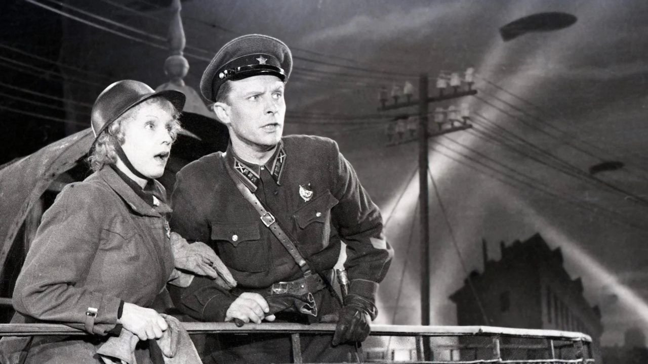 Six O'Clock in the Evening After the War backdrop