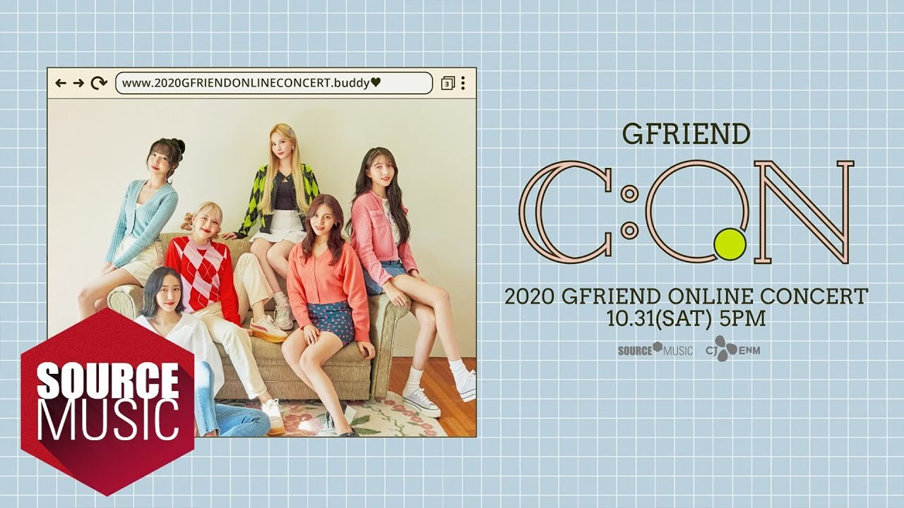 2020 GFriend Online Concert GFriend C:ON backdrop