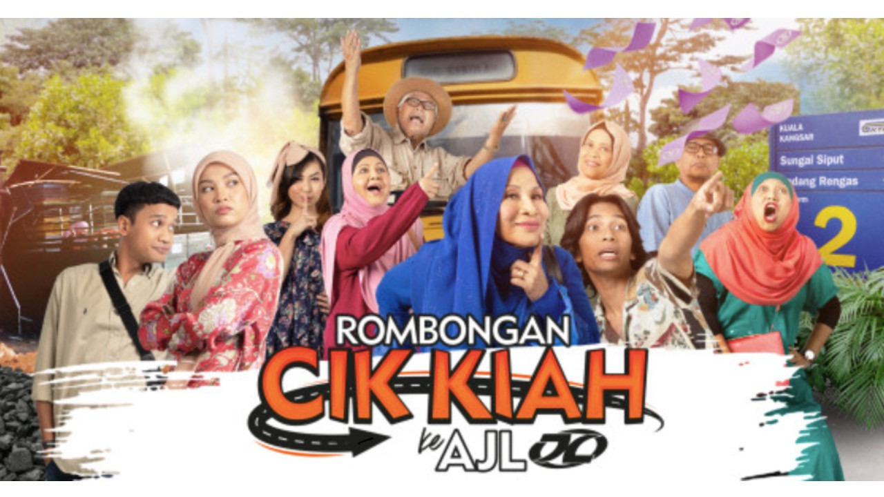 Rombongan Cik Kiah ke AJL backdrop