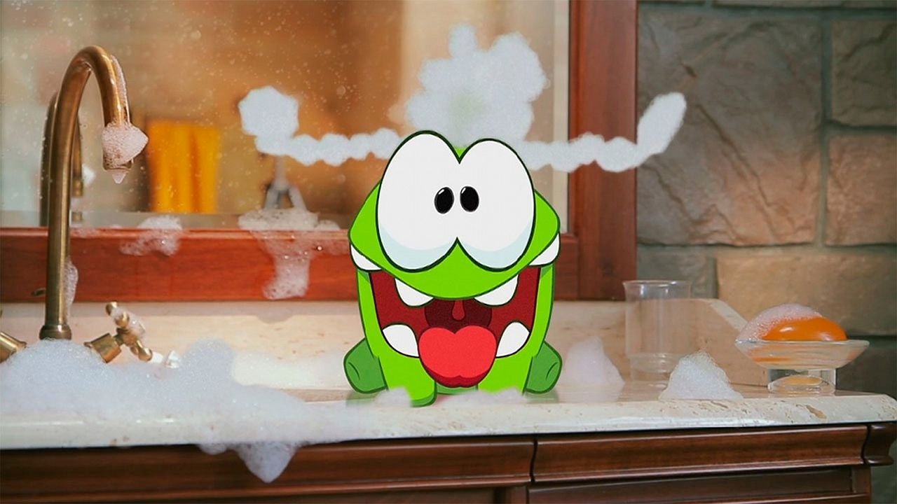Om Nom Stories backdrop