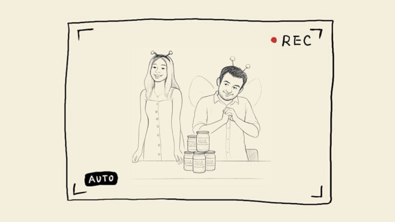 Behind the Curtain backdrop