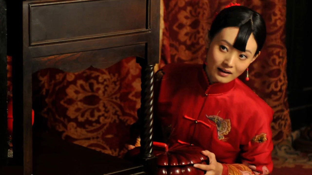 Red Euphorbia Milii backdrop