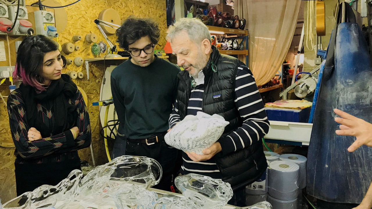 The Making of 'The Glassworker' backdrop