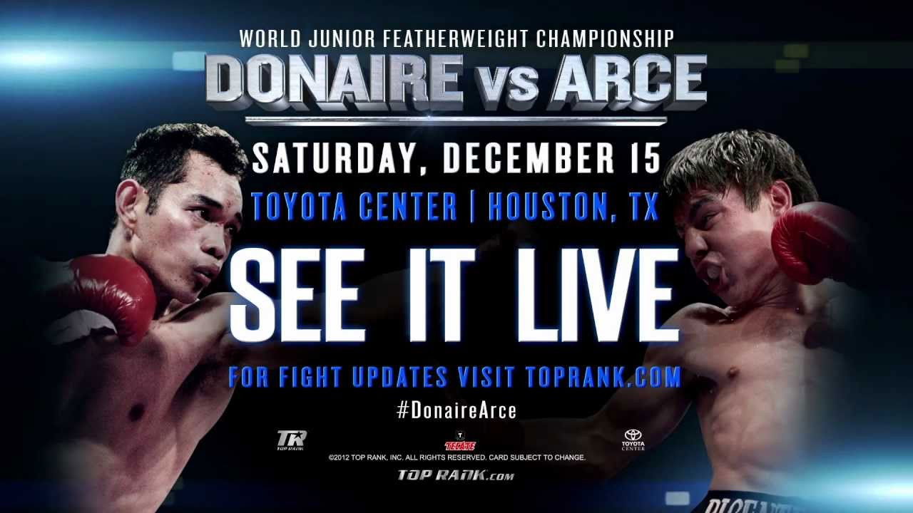 Nonito Donaire vs. Jorge Arce backdrop