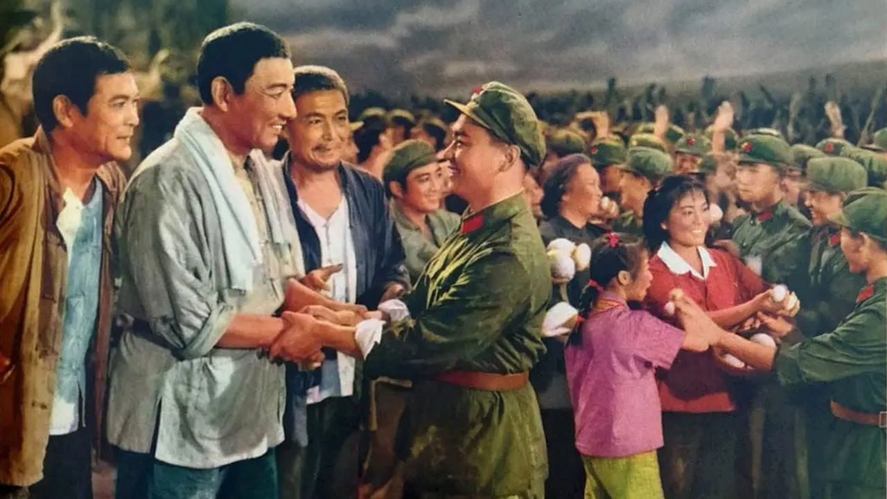 Scene of Fighting Against Flood backdrop