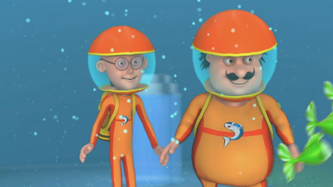 Motu Patlu in Octopus World backdrop