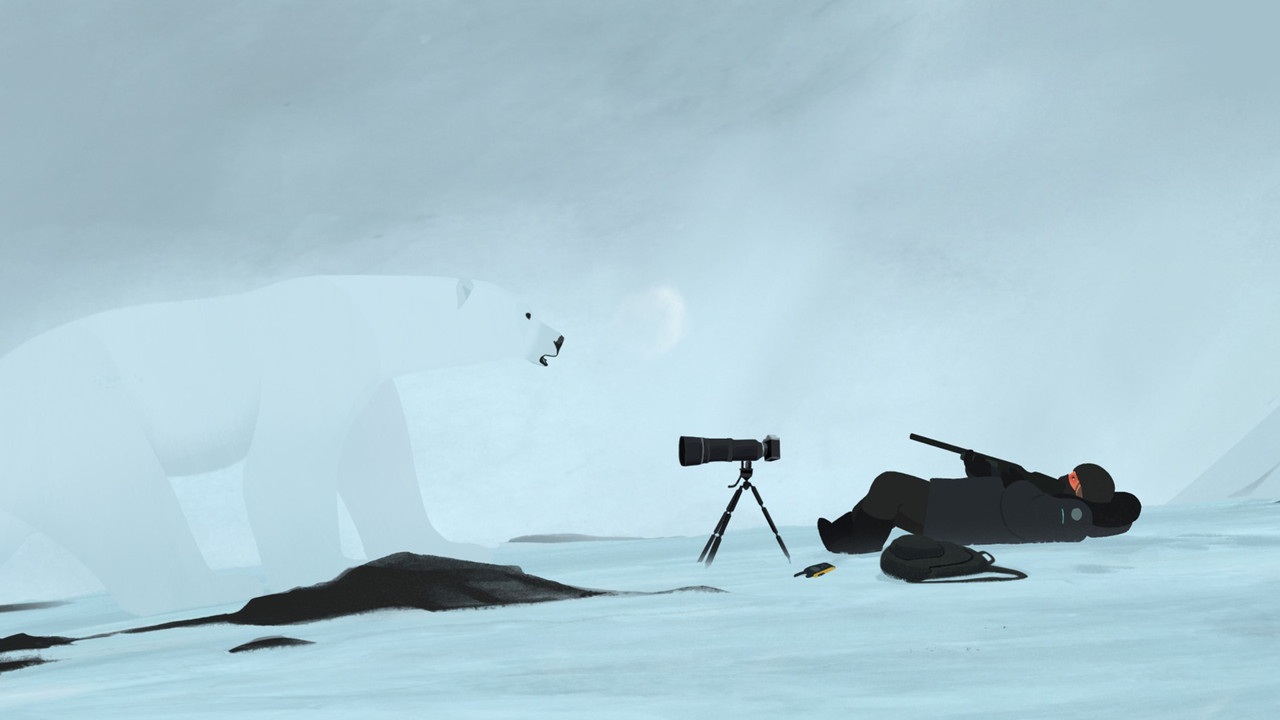 The Uncertain Snow backdrop