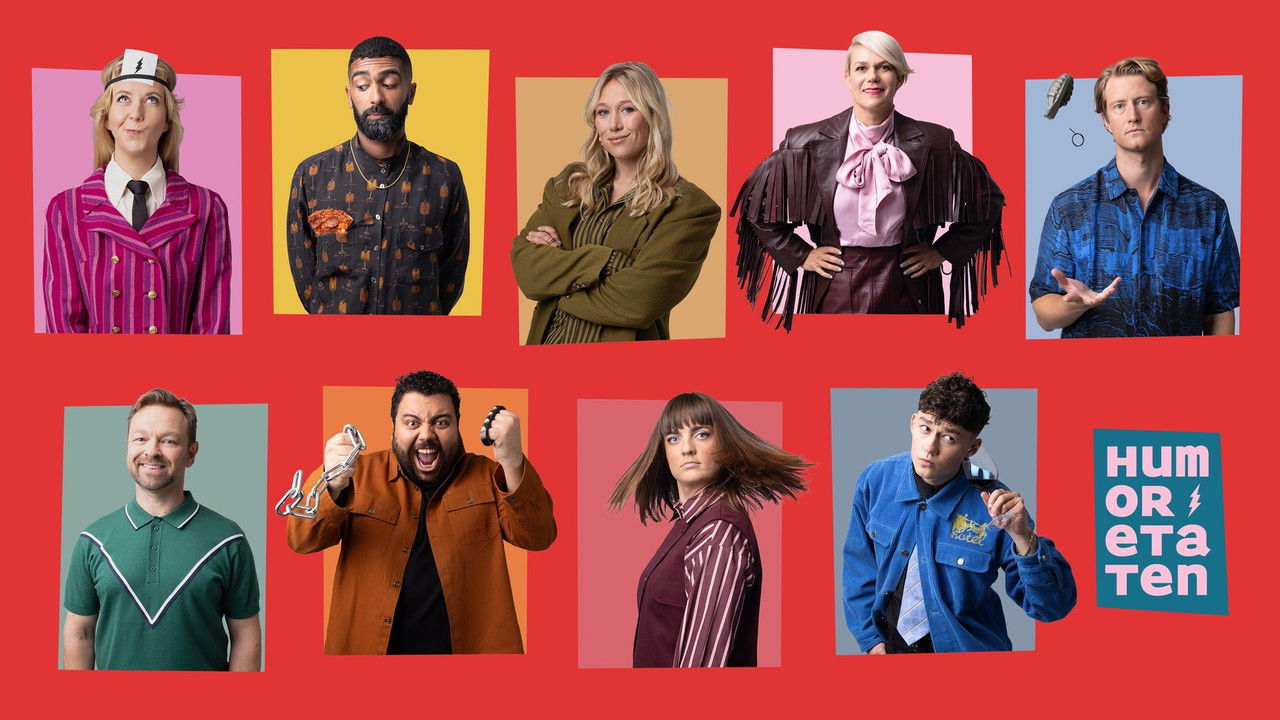 Humoretaten backdrop