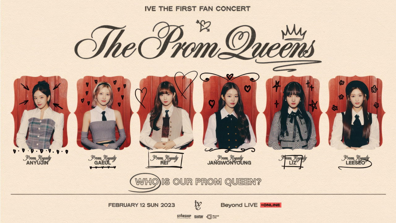IVE THE FIRST FAN CONCERT 'The Prom Queens' backdrop