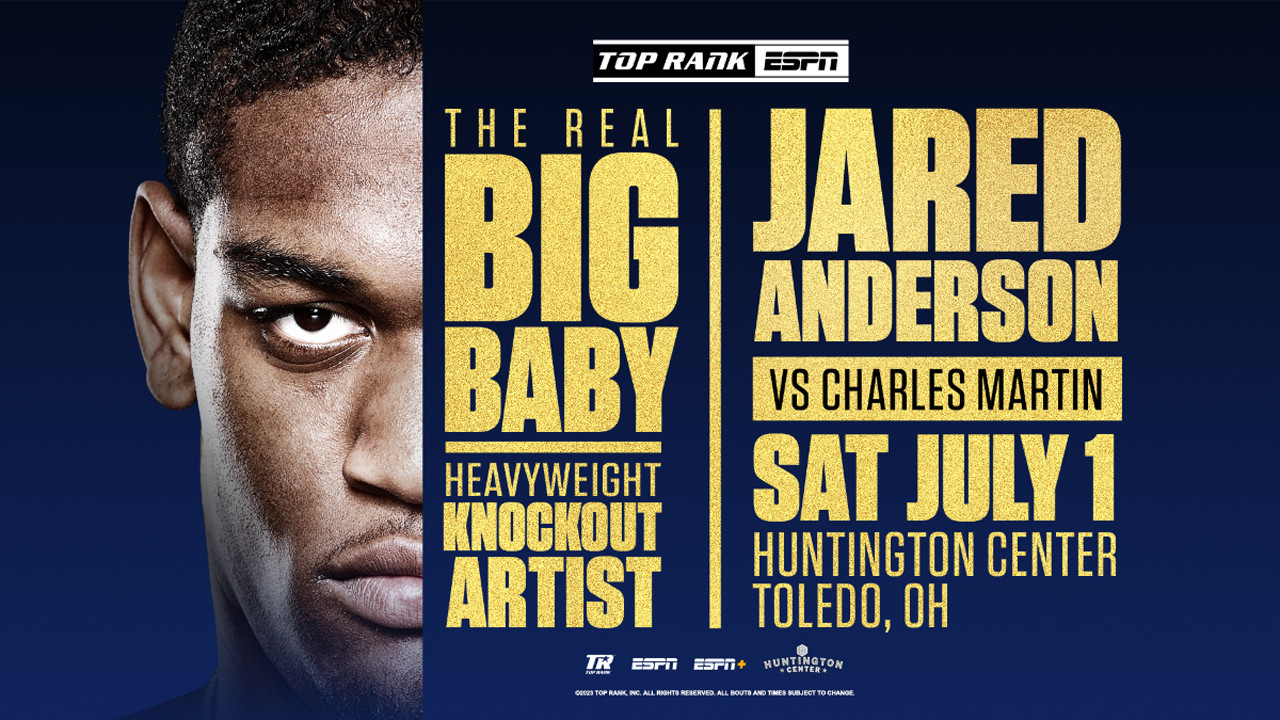 Jared Anderson vs. Charles Martin backdrop