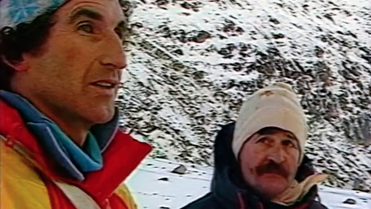 Dure Limite: Caving in a mill, Mer de Glace backdrop