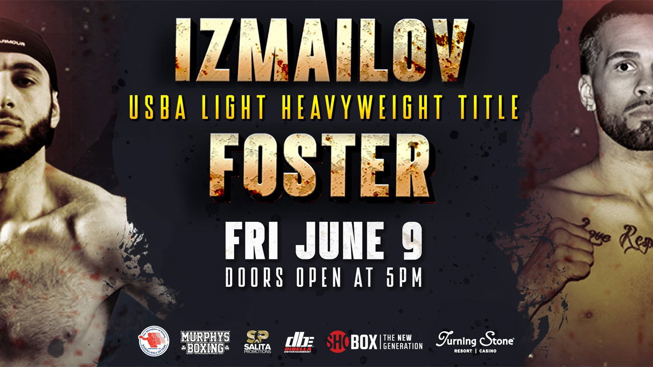 Ali Izmailov vs. Charles Foster backdrop