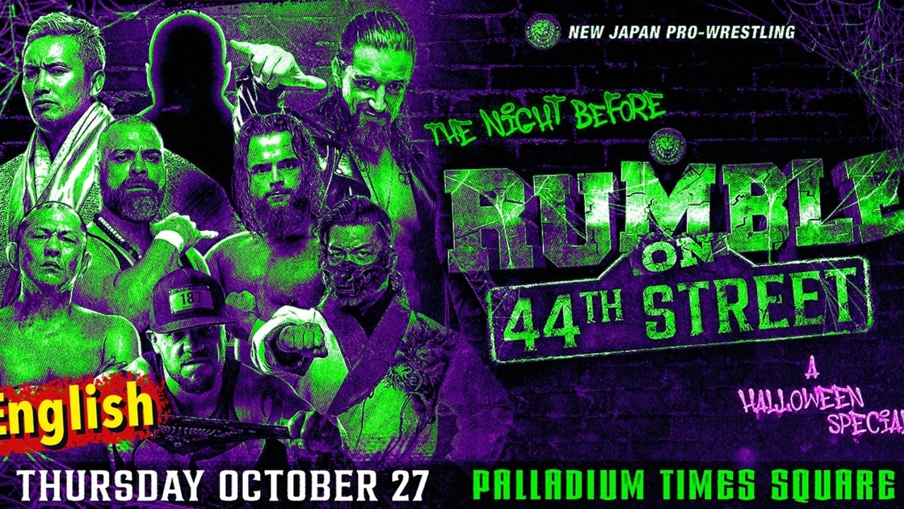 NJPW The Night Before Rumble on 44th Street backdrop