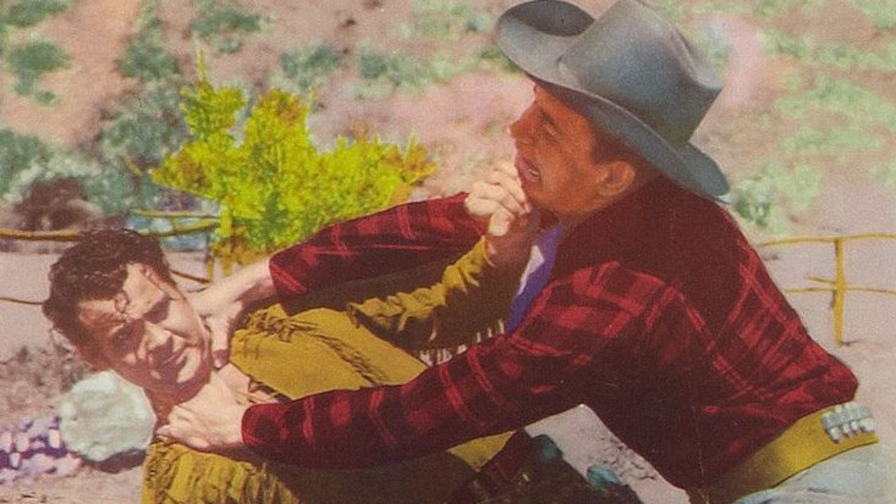 Sunset Carson Rides Again backdrop