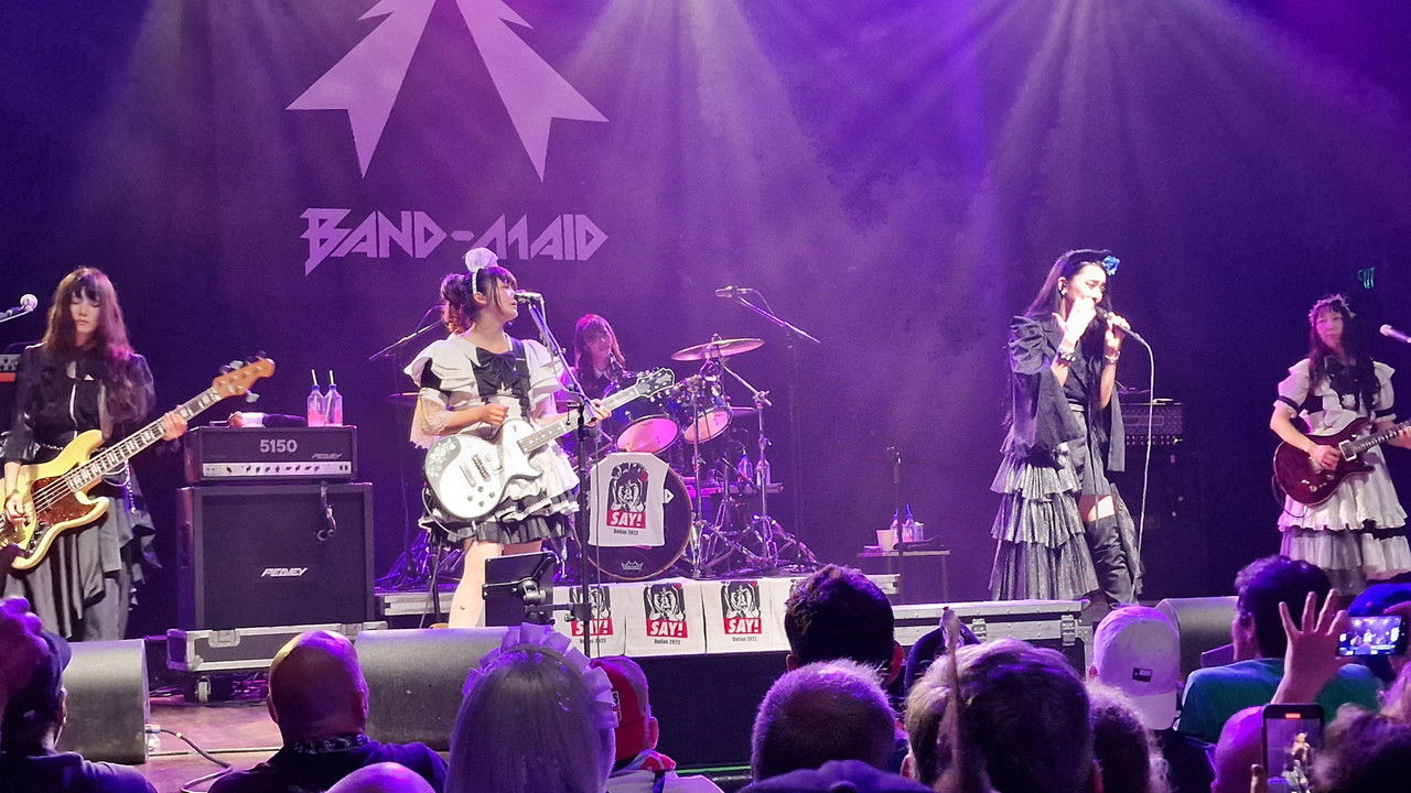 Band-Maid 2022 US Tour Behind the Scenes backdrop