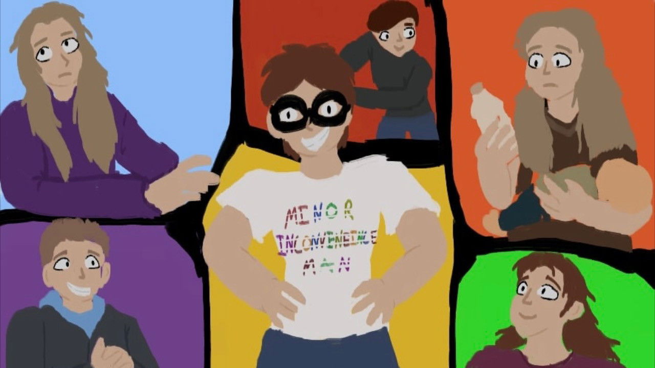 Minor Inconvenience Man backdrop